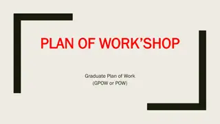 Graduate Plan of Work (GPOW) Guidelines and Process