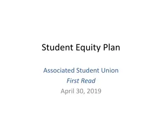 Student Equity Plan and Successful Enrollment Strategies Review