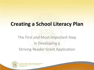 Developing a Comprehensive School Literacy Plan