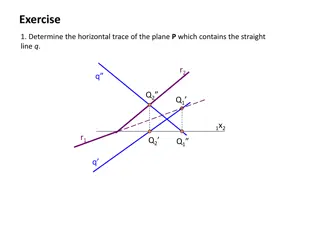 Determining Plane Traces and Projections in Geometry