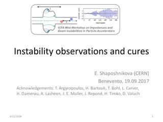 Addressing Instability in Particle Accelerators