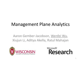 Management Plane Analytics in Networking