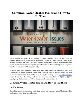 Common Water Heater Issues and How to Fix Them