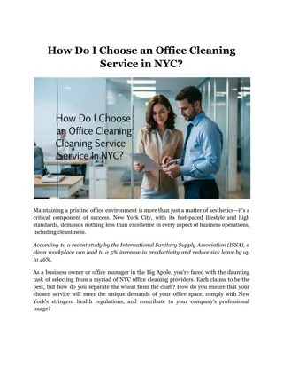 How Do I Choose an Office Cleaning Service in NYC?