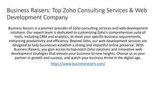 Zoho Consulting & Web Development Company