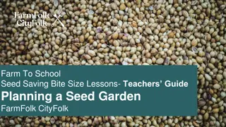 Seed Saving and Garden Planning Resources for Schools and Educators