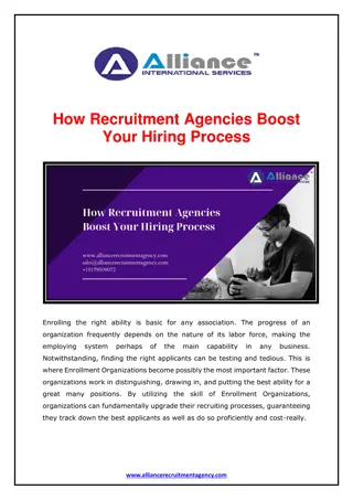 How Recruitment Agencies Boost Your Hiring Process