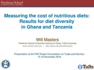 Measuring the Cost of Nutritious Diets in Africa: Insights from Ghana and Tanzania