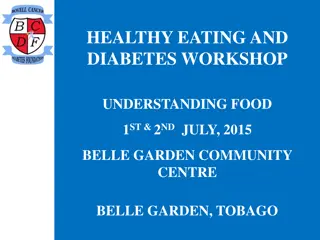 Understanding Healthy Eating and Diabetes Workshop: Exploring Food and Nutrition