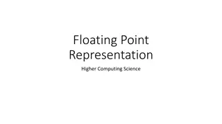 Floating Point Representation in Binary Systems