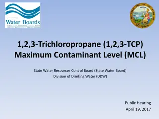 Regulations on 1,2,3-Trichloropropane (1,2,3-TCP) Contaminant Levels