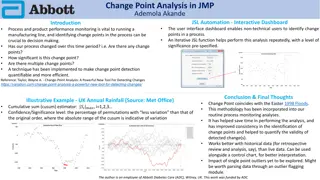 Interactive Change Point Analysis Dashboard in JMP by Ademola Akande