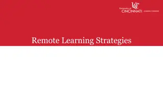 Effective Remote Learning Strategies at University of Cincinnati