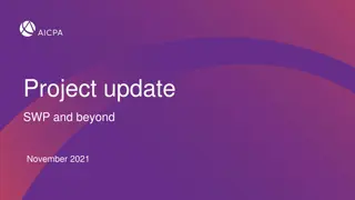 Project Update SWP and Beyond - November 2021