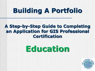 Complete Guide to GIS Professional Certification Portfolio Application