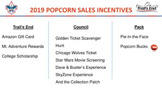 Exciting Incentives for Popcorn Sales 2019