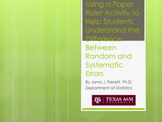 Random vs. Systematic Errors in Statistics Through a Ruler Activity