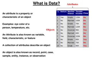 Data Attributes and Types for Analysis