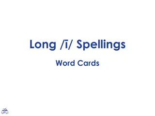 Enhancing Vocabulary with Long Spellings Word Cards