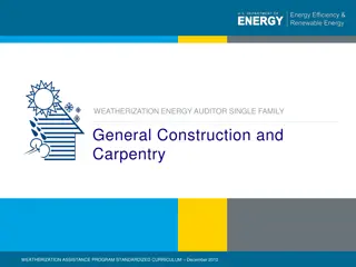 Energy Auditor & General Construction Learning Program