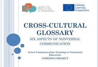 Cross-Cultural Aspects of Nonverbal Communication in Vocational Education