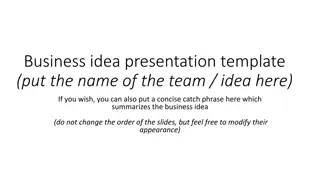 Innovative Business Idea Presentation Template for Team Collaboration