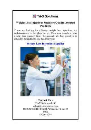 Weight Loss Injections Supplier Quality-Assured Products