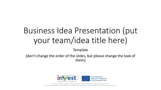 Innovative Business Idea Presentation Template