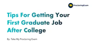 Tips For Getting Your First Graduate Job After College