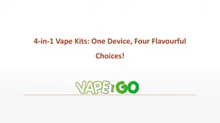 4-in-1 Vape Kits: One Device, Four Flavourful Choices!