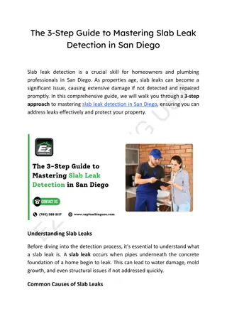 3-Step Slab Leak Detection Guide for San Diego