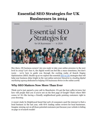 Essential SEO Strategies for UK Businesses in 2024