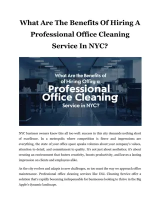 What Are The Benefits Of Hiring A Professional Office Cleaning Service In NYC?