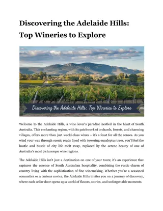 Discovering the Adelaide Hills_ Top Wineries to Explore