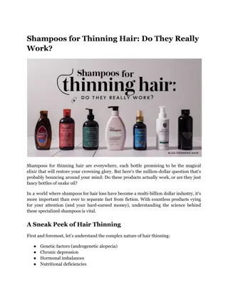 Shampoos for Thinning Hair_ Do They Really Work