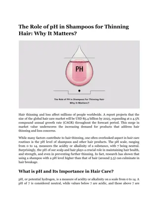 The Role of pH in Shampoos for Thinning Hair_ Why It Matters_