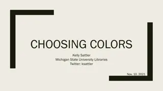 Choosing Colors for Effective Presentations