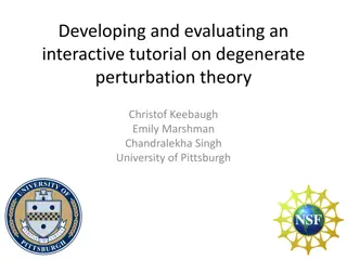 Interactive Tutorial on Degenerate Perturbation Theory: QuILT Development and Student Difficulties