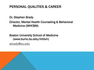 Personality Factors and Career Success: Insights from Dr. Stephen Brady