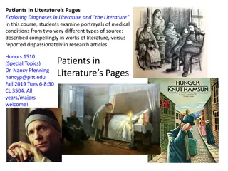 Diagnoses in Literature and the Literature