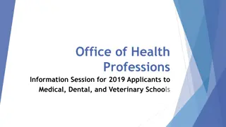 Health Professions Information Session for 2019 Applicants