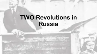 Two Revolutions in Russia: The March and November Revolutions of 1917