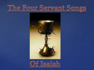 Servant Songs of Isaiah and Jewish Interpretation