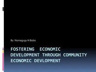 Fostering Economic Development Through Community Economic Development