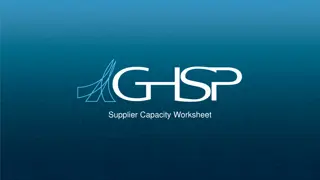 Introduction to Supplier Capacity Worksheet for GHSP