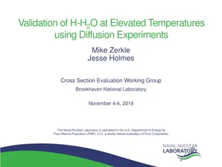 Calculation and Validation of Thermal Neutron Diffusion Length in Water at Elevated Temperatures