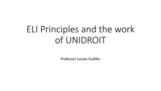 A Comparison of ELI and UNIDROIT Principles on Digital Assets