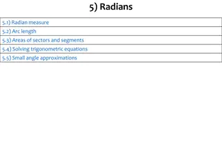 Radians: Measurement, Arc Length, Sectors, and Trigonometry Equations