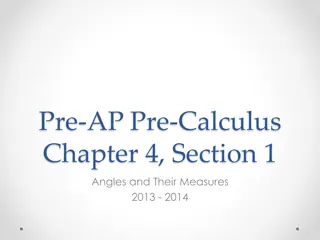 Angles and Measures in Trigonometry