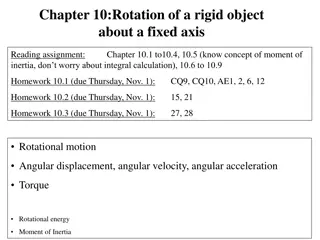 Rotational Motion in Chapter 10